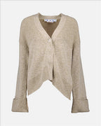Jaquetas Cardigan Diag Off-White Bege Femme