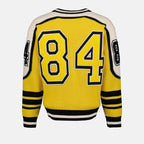 Malhas Cardigan à écusson Dolce & Gabbana Amarelo Homme