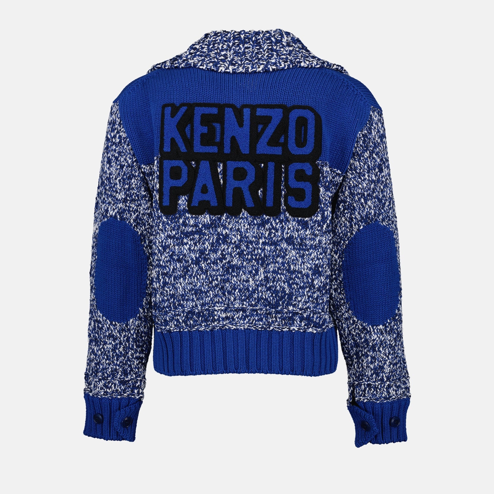 Malhas Cardigan Fisherman Kenzo Azul Homme