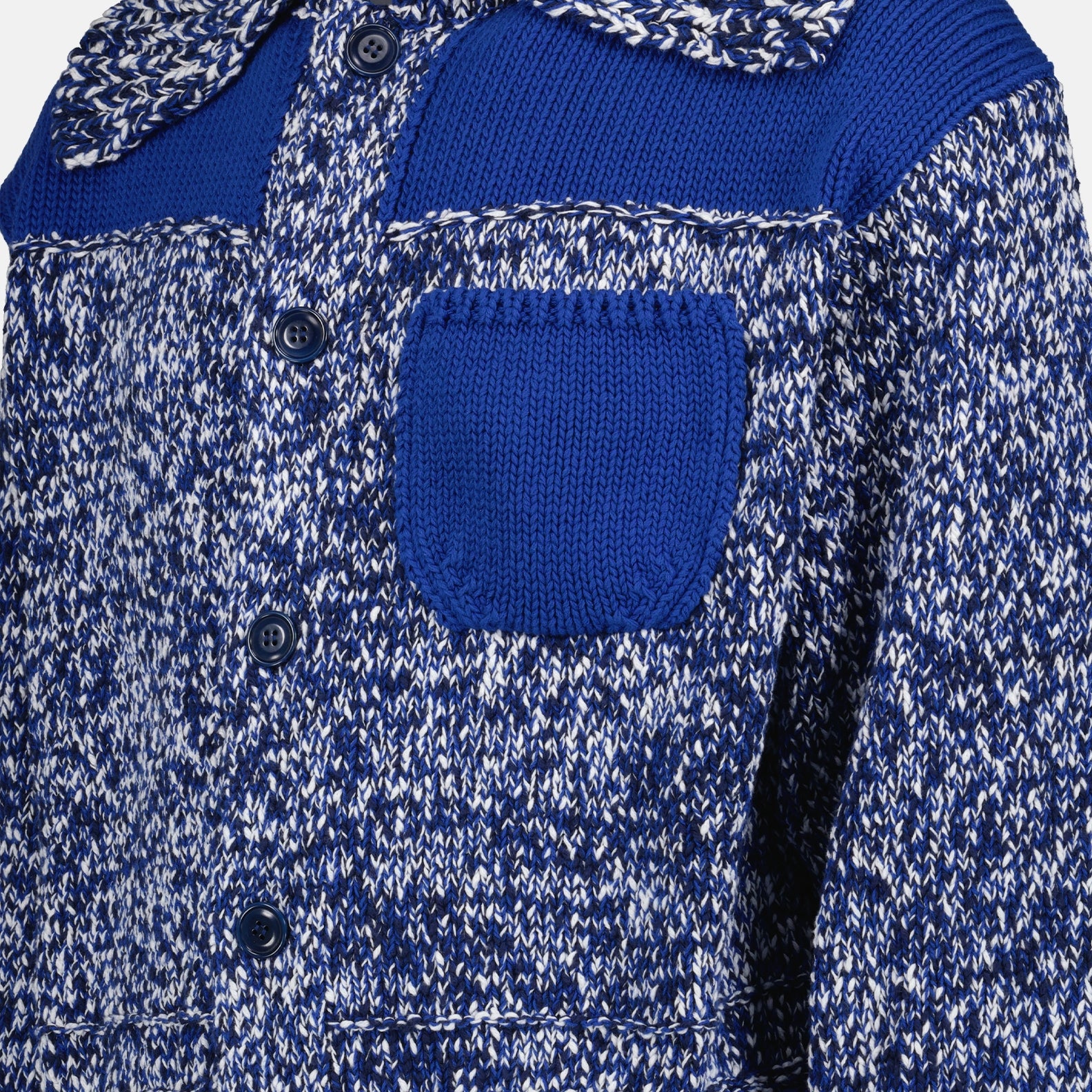 Malhas Cardigan Fisherman Kenzo Azul Homme