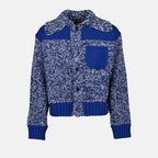 Malhas Cardigan Fisherman Kenzo Azul Homme