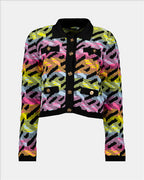 Malhas Cardigan Greca Versace Multicolorido Femme