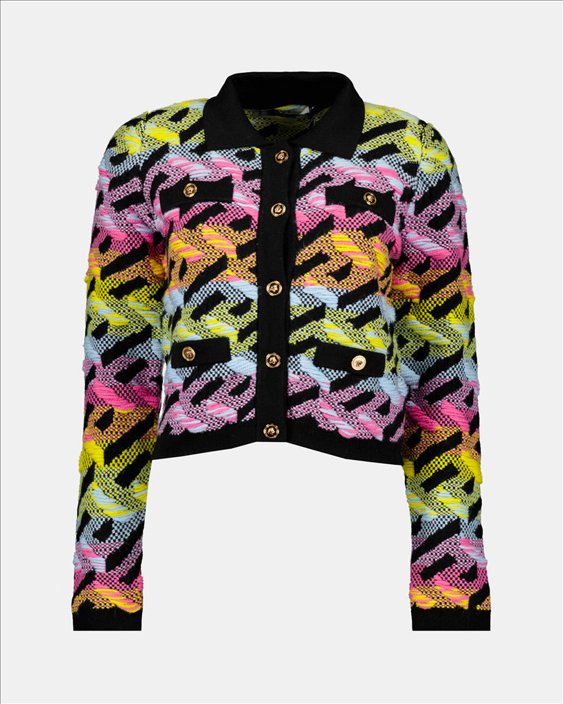 Malhas Cardigan Greca Versace Multicolorido Femme