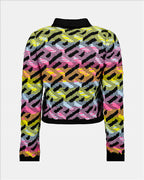 Malhas Cardigan Greca Versace Multicolorido Femme