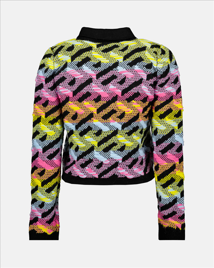Malhas Cardigan Greca Versace Multicolorido Femme