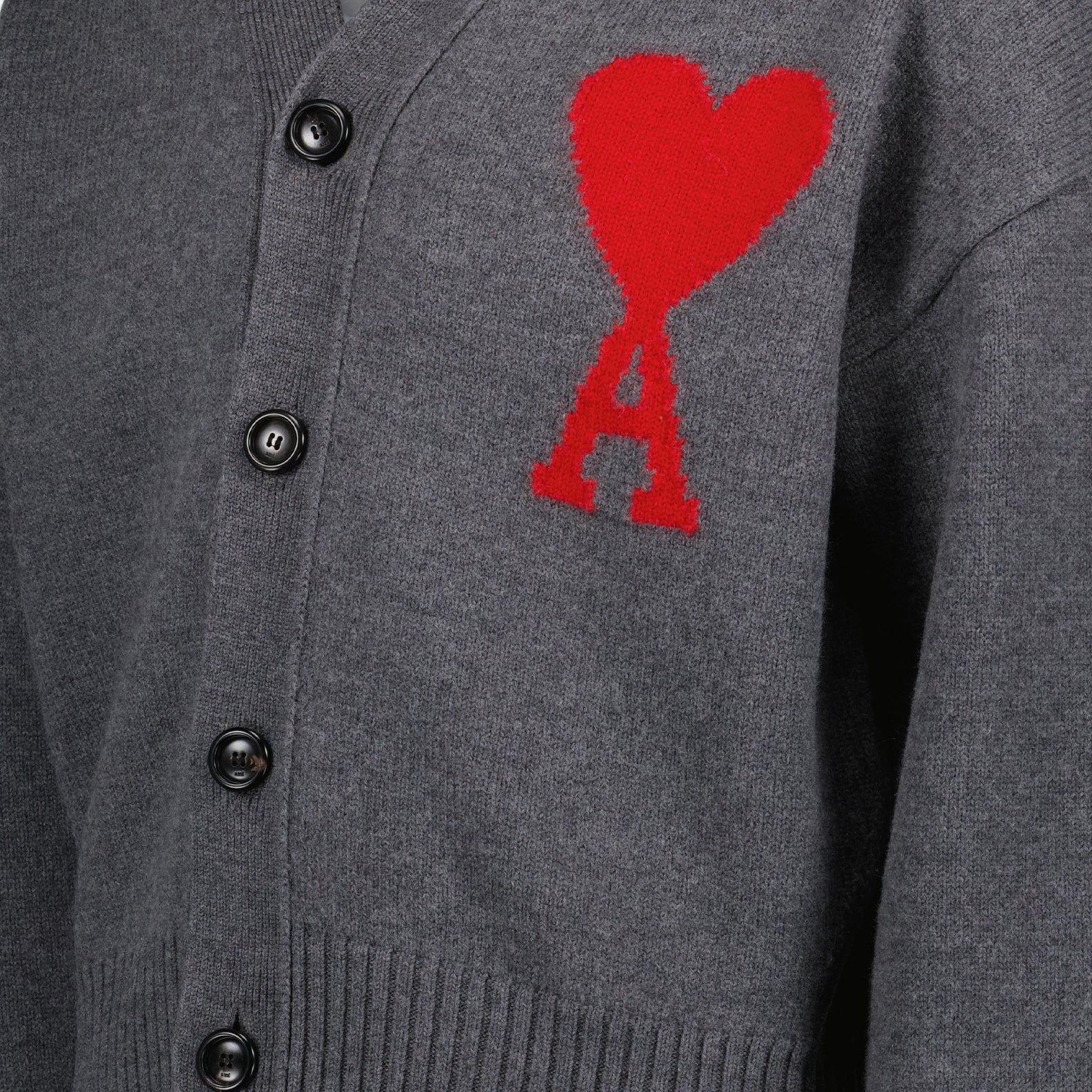 Knitwear Ami de Coeur Cardigan Ami PARIS Gray Unisex