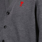 Maille Cardigan Ami de Coeur Ami PARIS Gris Homme