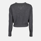 Maille Cardigan Ami de Coeur Ami PARIS Gris Femme