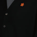 Malhas Cardigan Boke Flower Kenzo Preto Homme