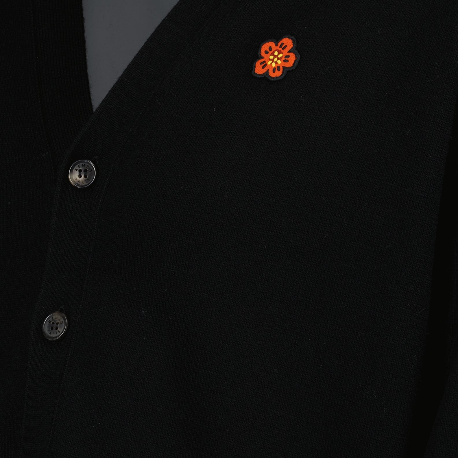 Malhas Cardigan Boke Flower Kenzo Preto Homme