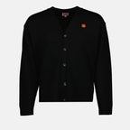 Malhas Cardigan Boke Flower Kenzo Preto Homme