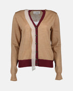 Maille Cardigan Signature Maison Margiela Marron Femme