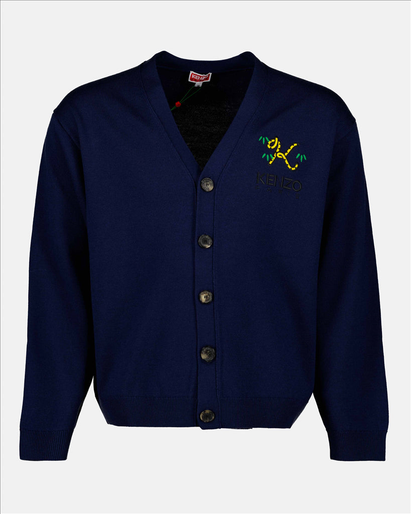 Malhas Cardigan Tiger Tail K Kenzo Azul Homme