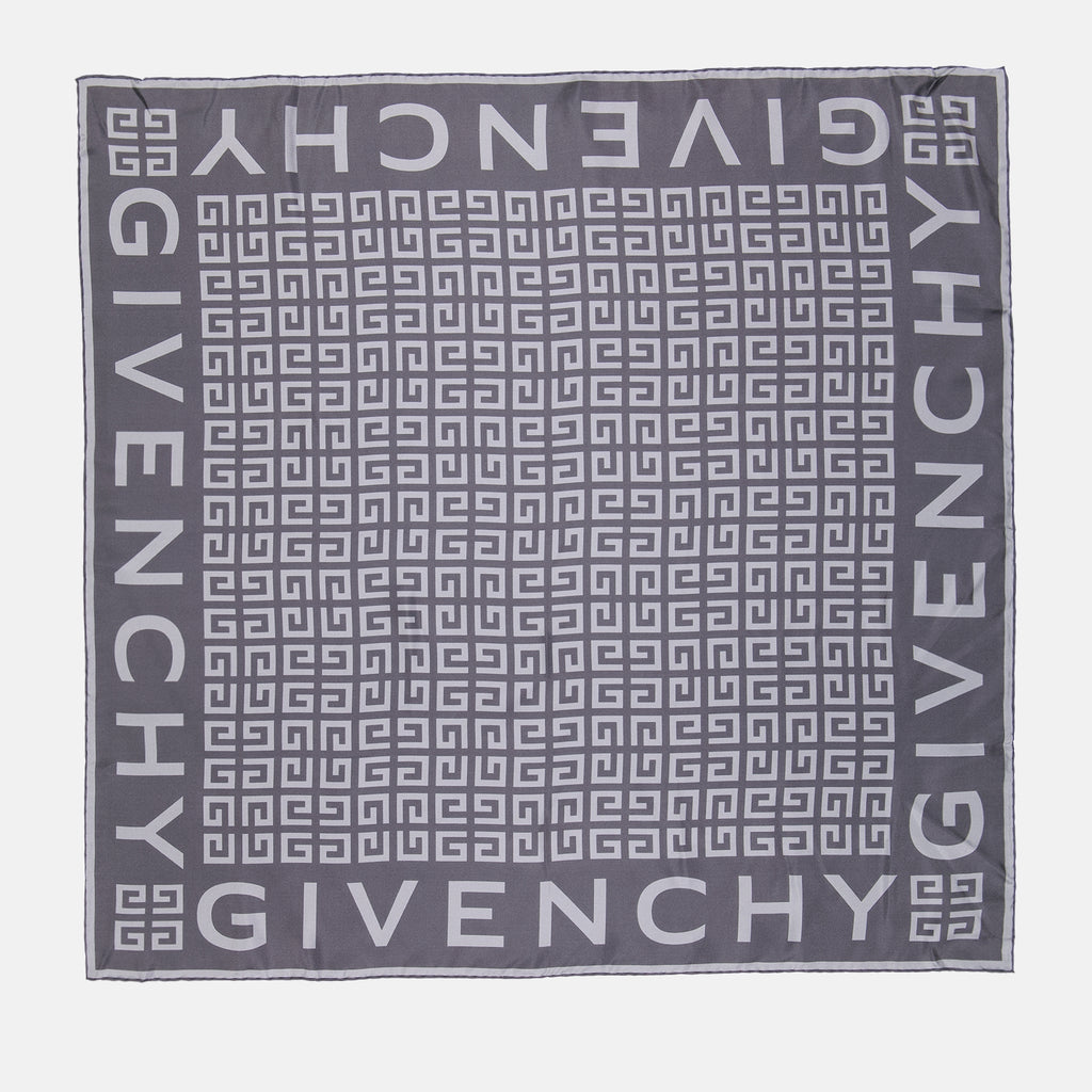 Scarves and gloves 4G silk square Givenchy Gray Women
