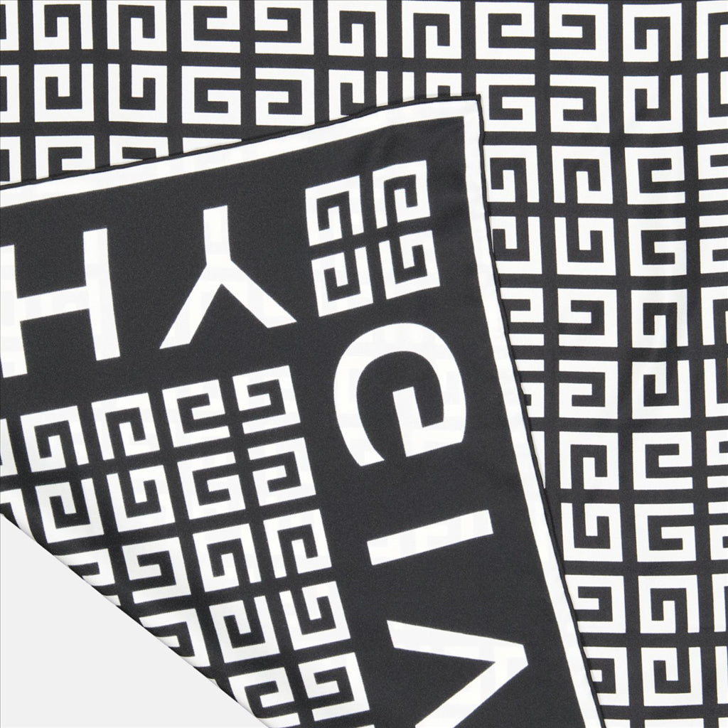Écharpes, foulards et gants Carré de soie 4G Givenchy Noir Femme