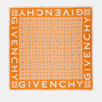 Écharpes, foulards et gants Carré de soie 4G Givenchy Orange Femme