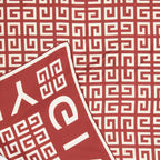 Scarves and gloves 4G silk square Givenchy Red Women