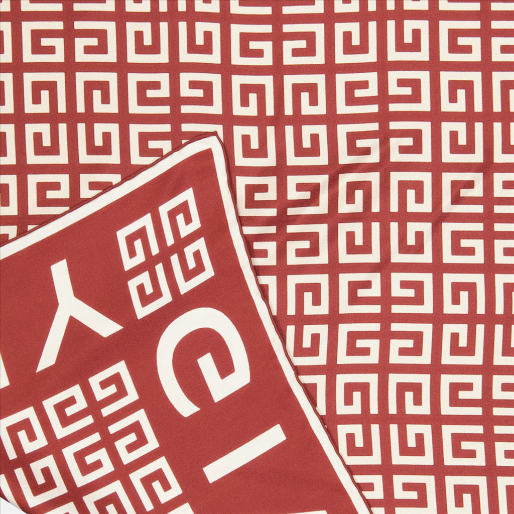 Scarves and gloves 4G silk square Givenchy Red Women