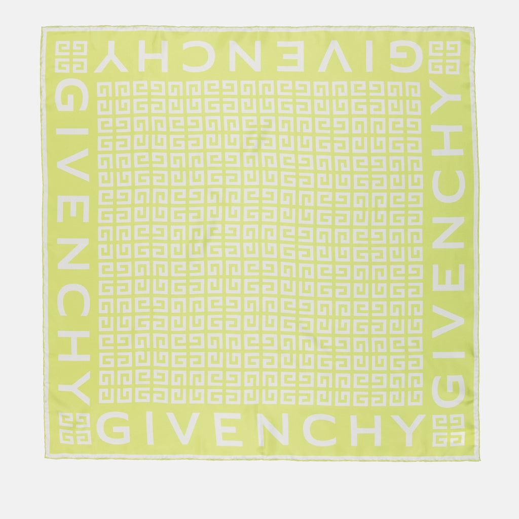 Écharpes, foulards et gants Carré de soie 4G Givenchy Vert Femme