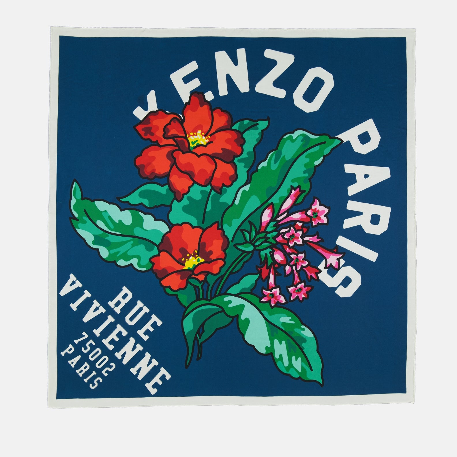 Carré de soie Rue Vivienne