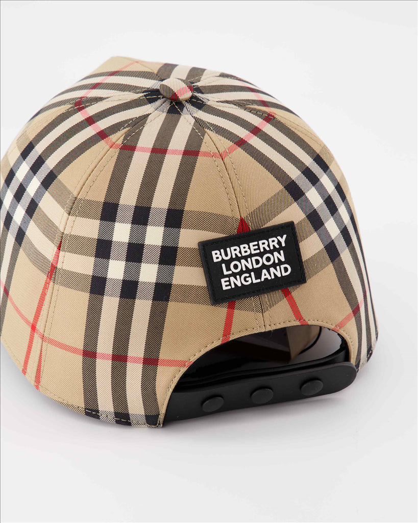 Chapéus, bonés e gorros Casquette à carreaux Burberry Bege Femme