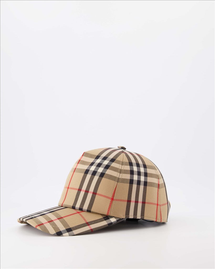 Chapéus, bonés e gorros Casquette à carreaux Burberry Bege Femme