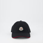 Chapeaux, casquettes et bonnets Casquette à logo et liseré Moncler Noir Homme