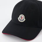Chapeaux, casquettes et bonnets Casquette à logo et liseré Moncler Noir Homme