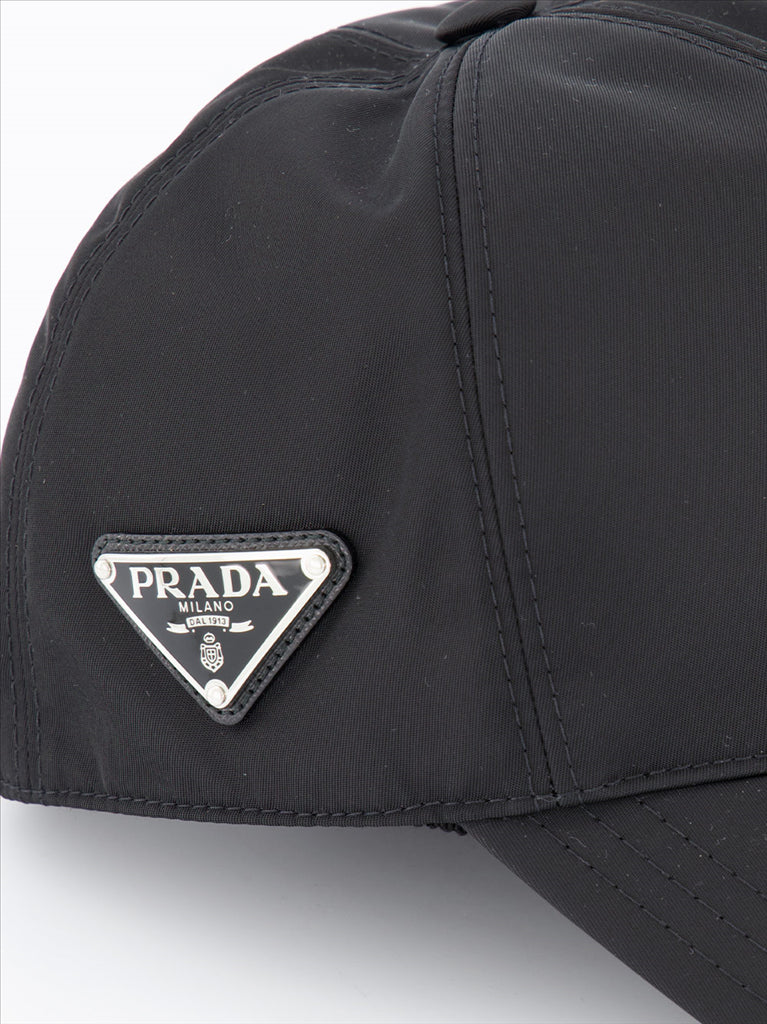 Cappelli, berretti e beanie Cappellino in Re-Nylon Prada Nero Femme