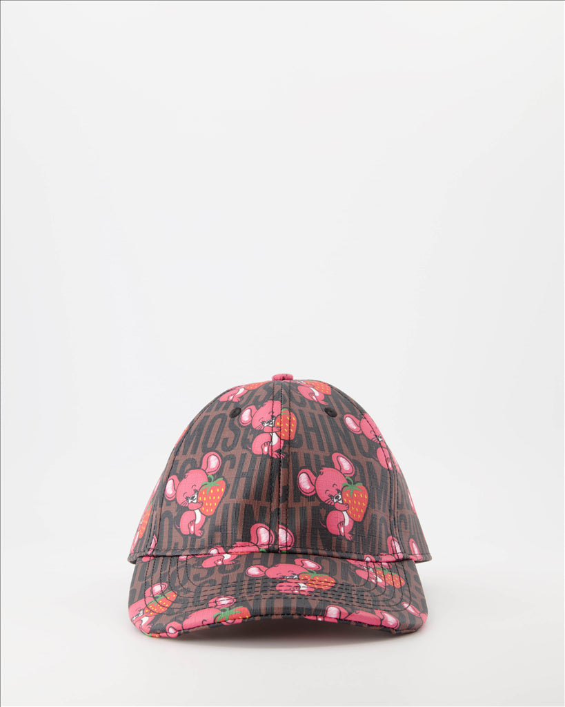 Hats, caps and beanies Monogram cap Moschino Brown Man