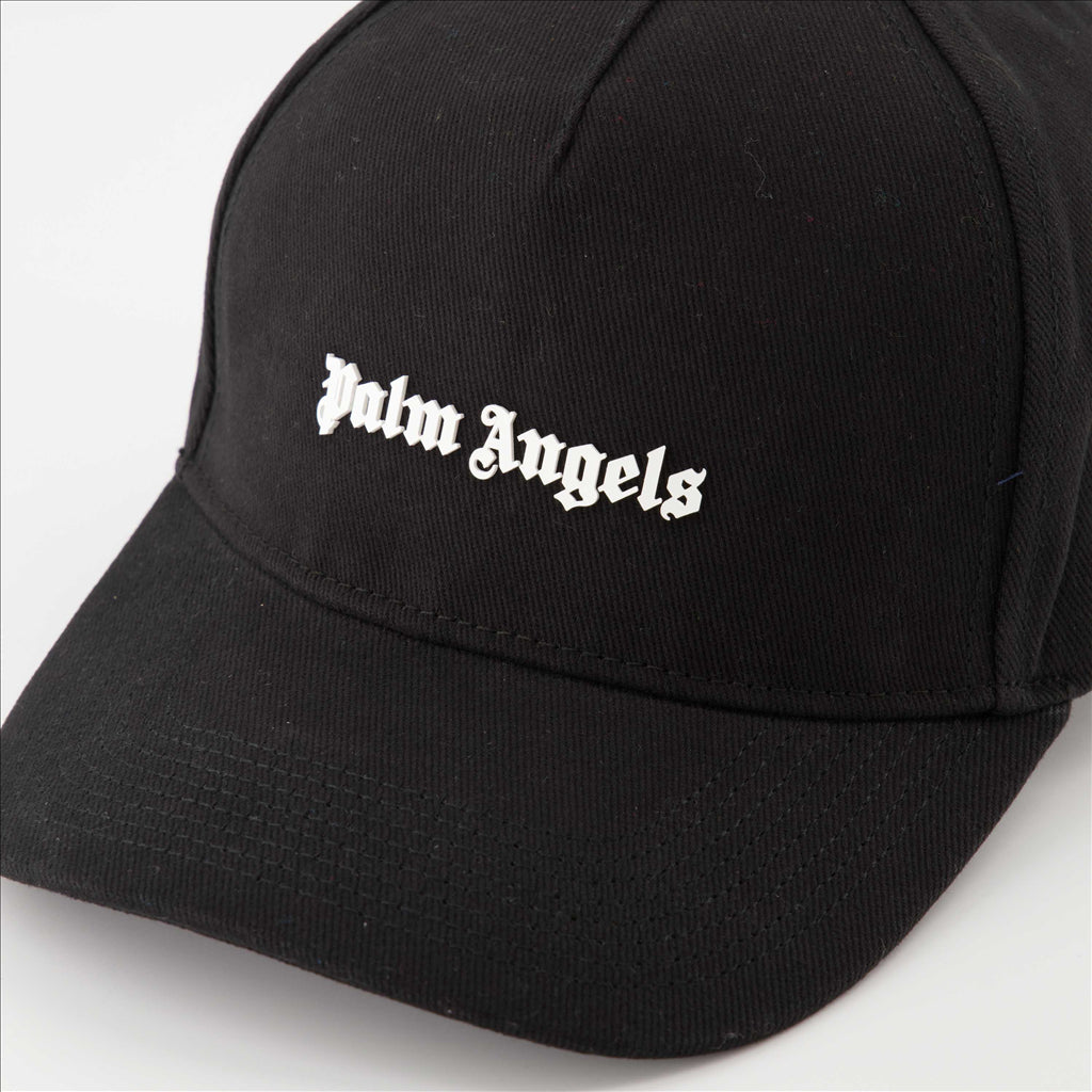 Hats, caps and beanies Logo cap Palm Angels Black Man