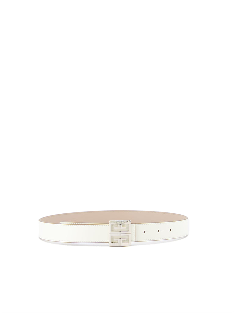 Ceintures Ceinture 4G réversible Givenchy Blanc Femme