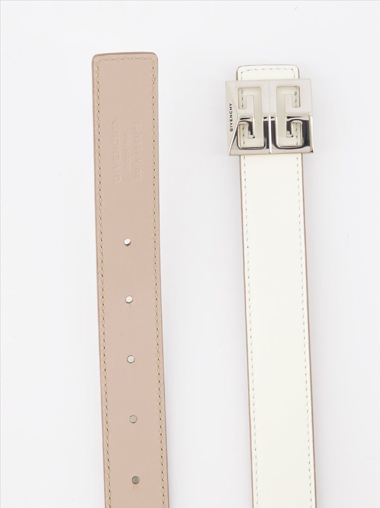 Ceintures Ceinture 4G réversible Givenchy Blanc Femme
