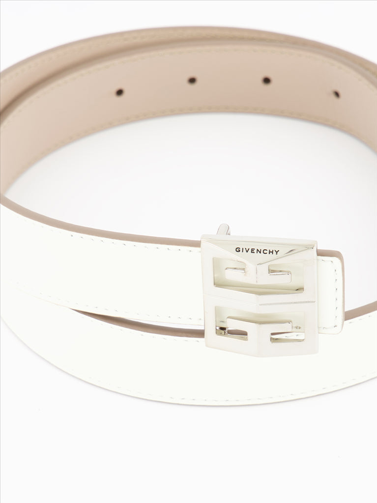 Ceintures Ceinture 4G réversible Givenchy Blanc Femme