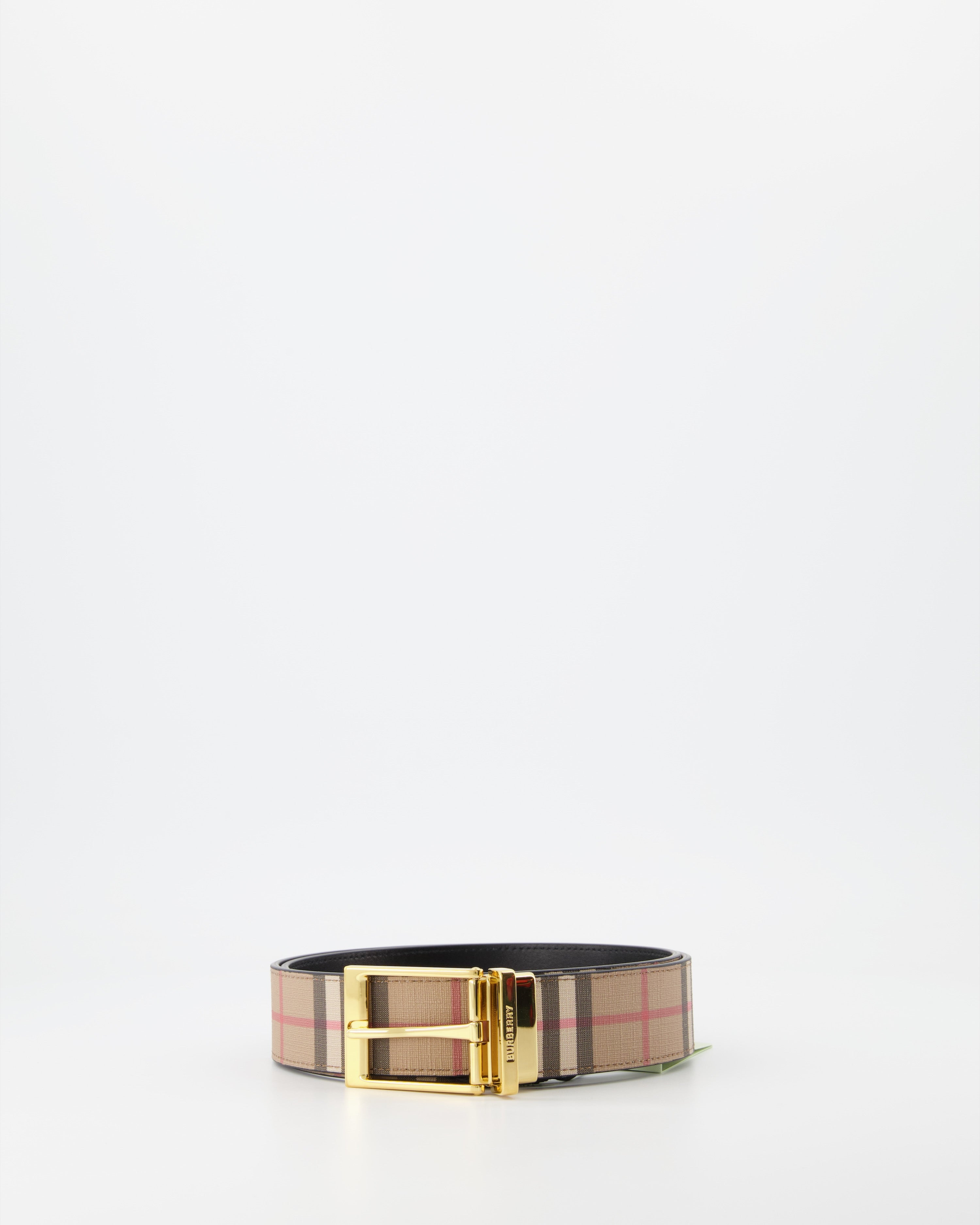 Ceintures Ceinture à carreaux Burberry Beige Homme