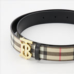 Ceintures Ceinture à carreaux Burberry Beige Femme