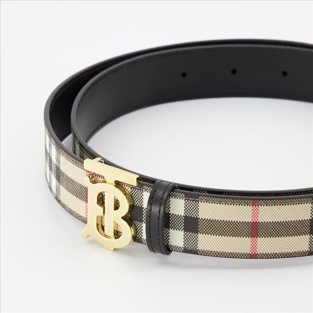 Ceintures Ceinture à carreaux Burberry Beige Femme