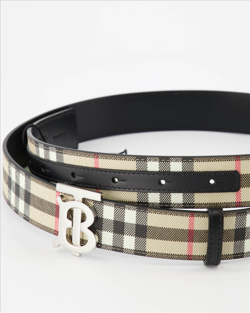 Ceintures Ceinture à carreaux Burberry Beige Femme