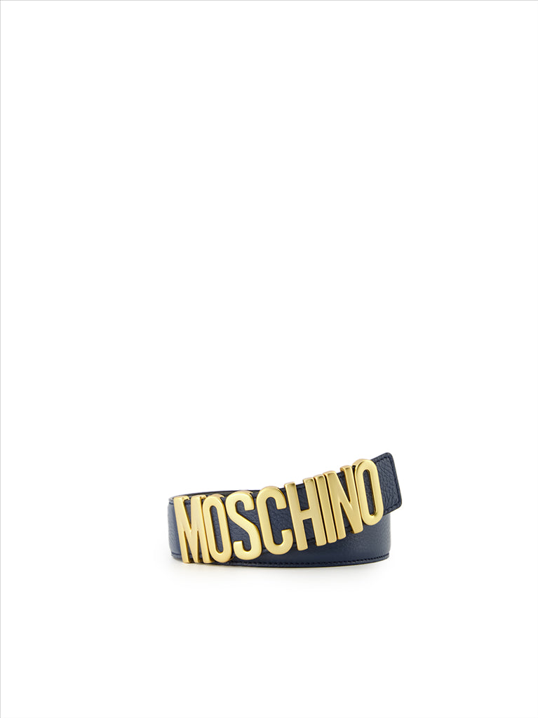Petite maroquinerie Ceinture à logo plaque Moschino Bleu Homme