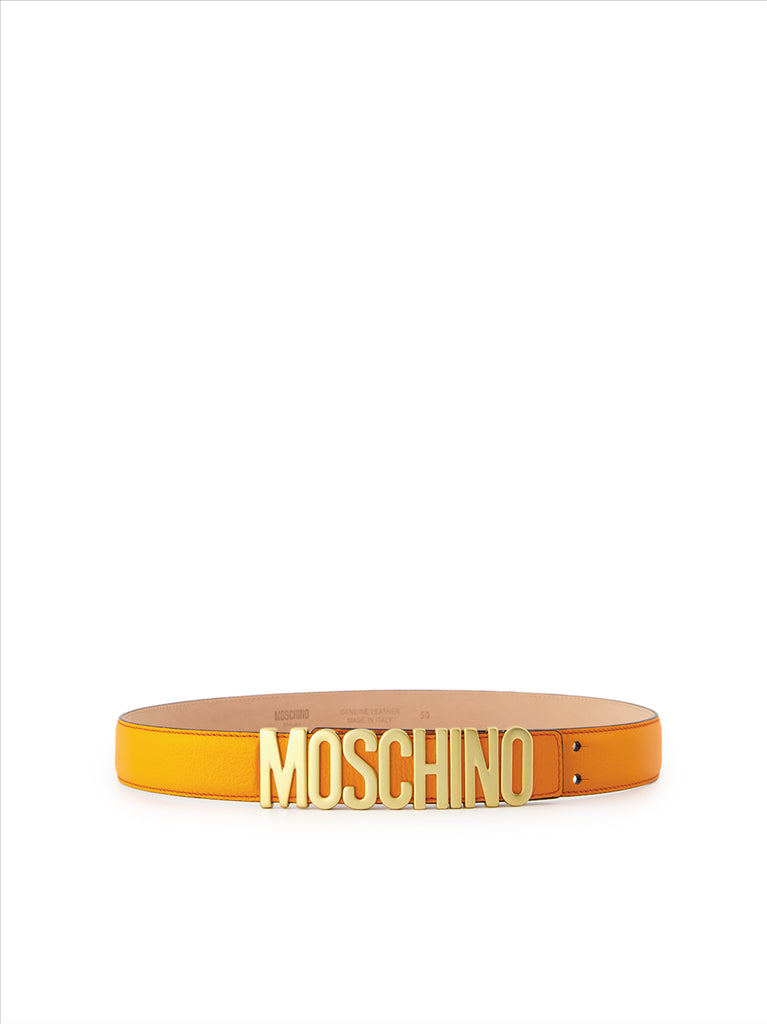 Petite maroquinerie Ceinture à logo plaque Moschino Orange Homme