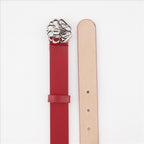 Ceintures Ceinture à logo sceau Alexander McQueen Rouge Femme