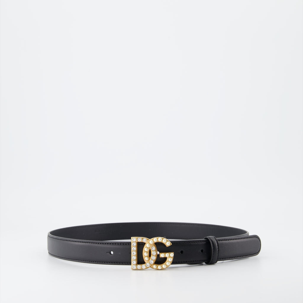 Ceintures Ceinture DG Dolce & Gabbana Noir Femme