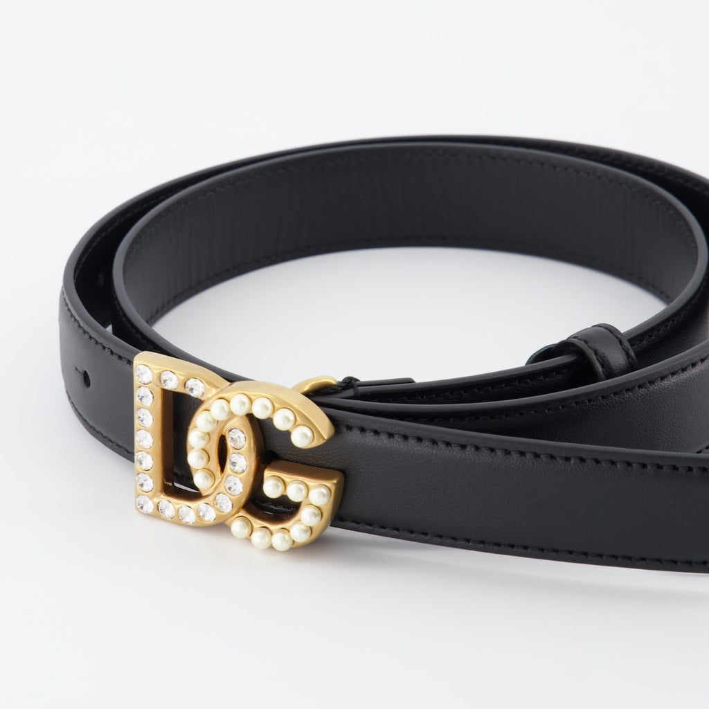 Ceintures Ceinture DG Dolce & Gabbana Noir Femme