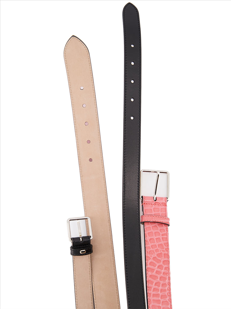 Ceintures Ceinture double Alexander McQueen Noir Femme