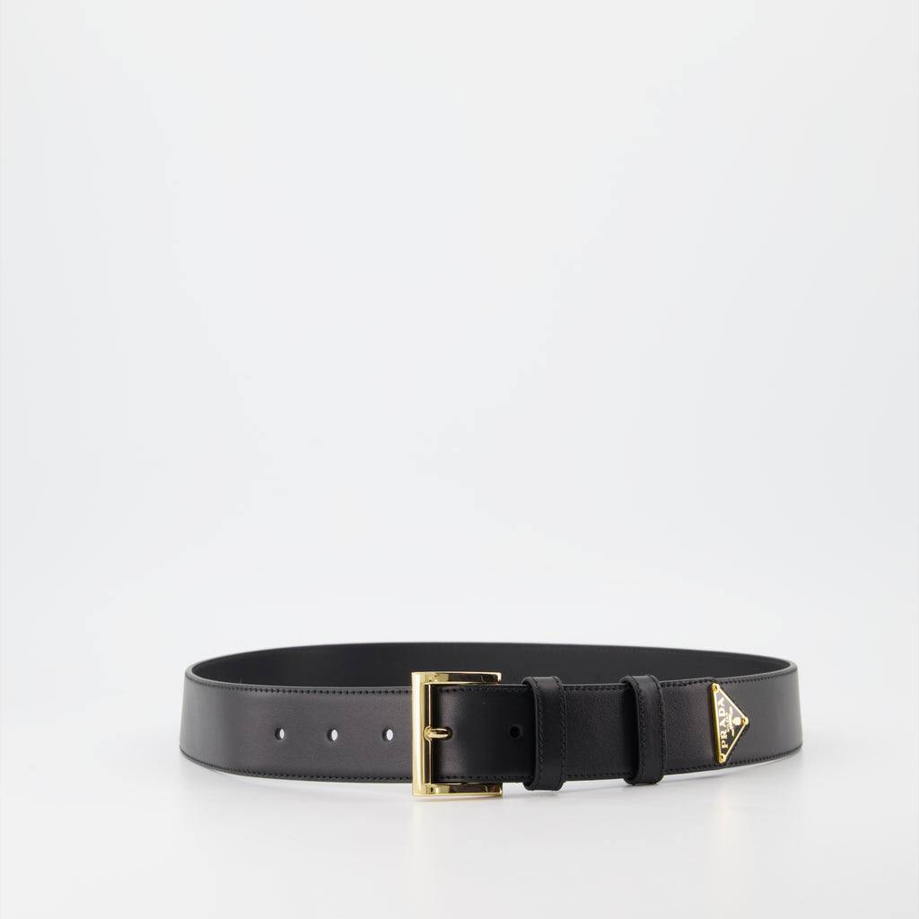 Ceinture en cuir noir