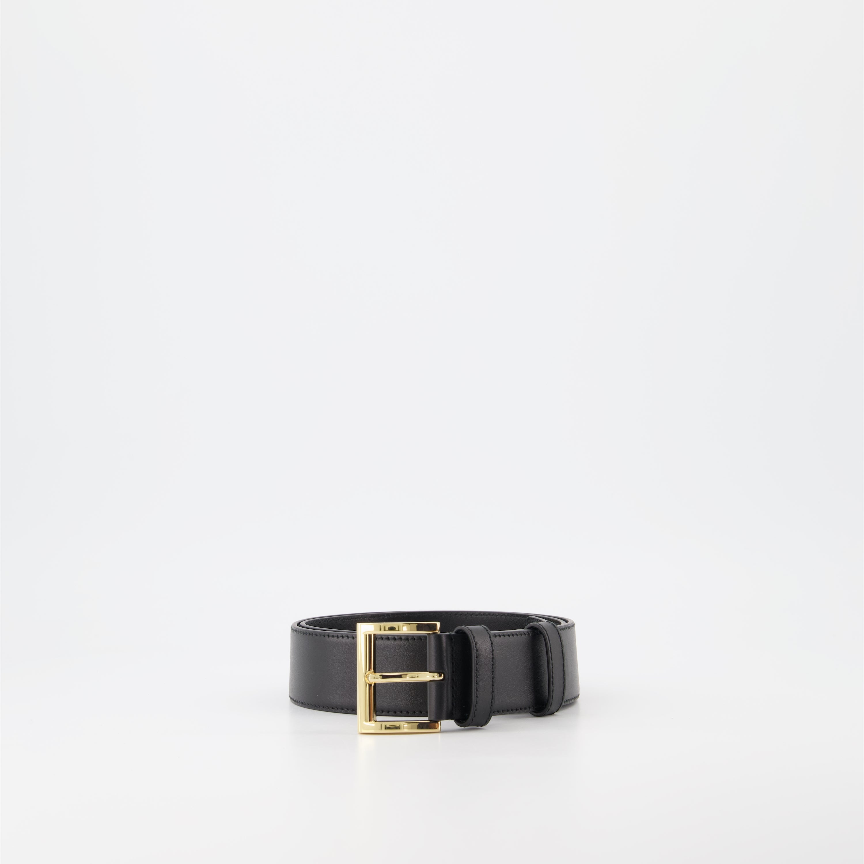 Ceinture en cuir noir