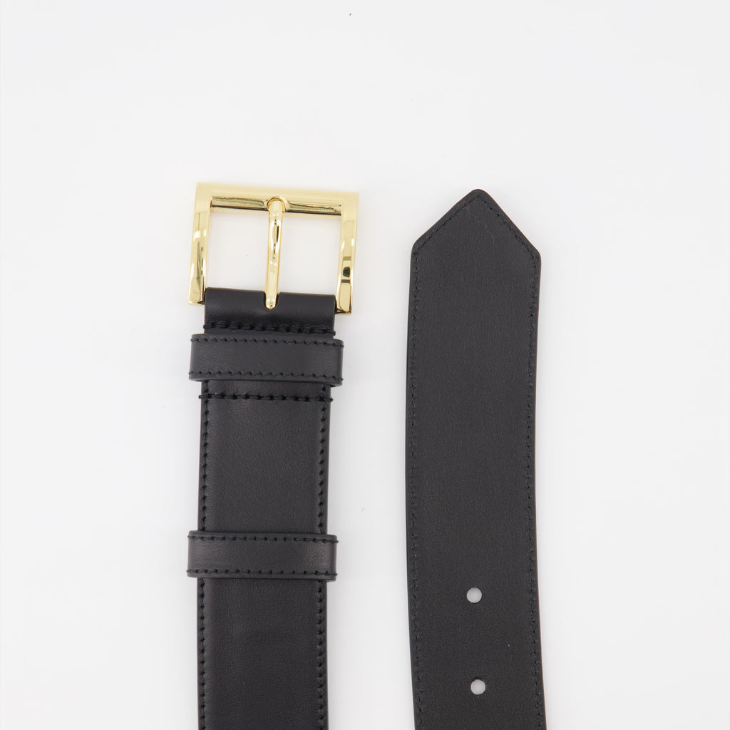 Ceinture en cuir noir