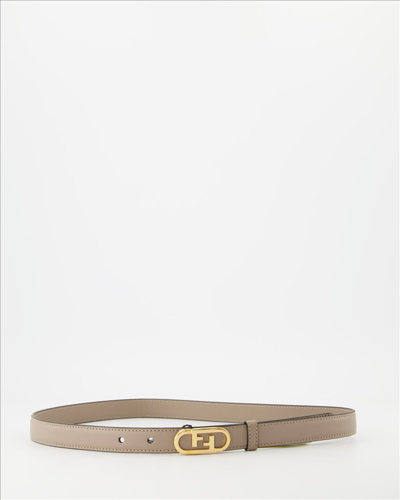 Ceintures Ceinture Fendi O'Lock Fendi Beige Femme