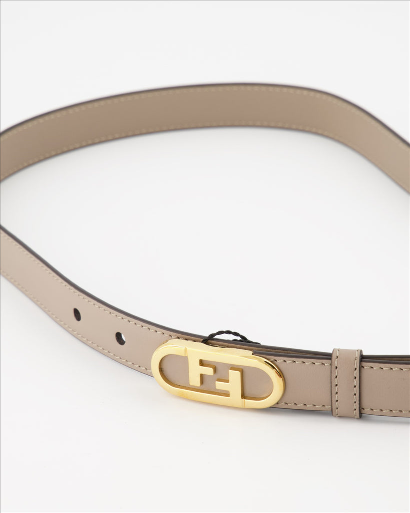 Ceintures Ceinture Fendi O'Lock Fendi Beige Femme