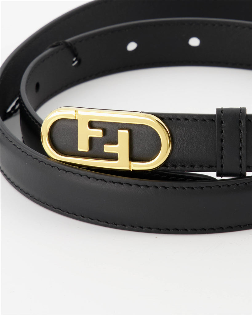 Ceintures Ceinture Fendi O'Lock Fendi Noir Femme